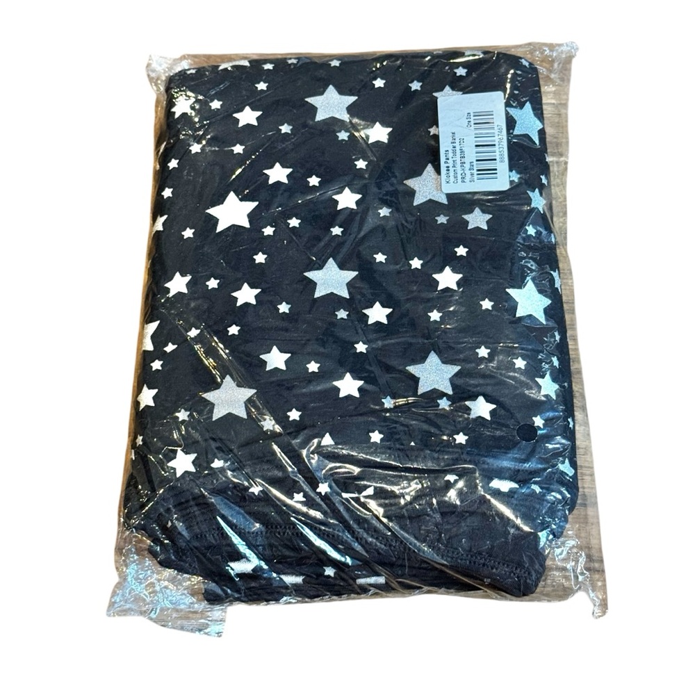 NWT Kickee Pants Silver Stars Toddler Blanket